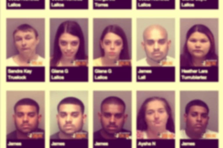 blurry mugshot lineup online