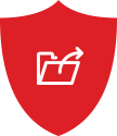 red shield white file transfer