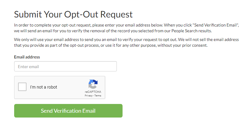 BeenVerified Opt-out