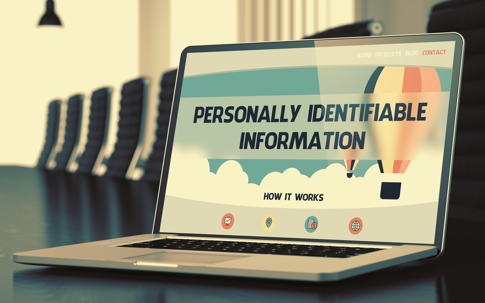 personally identifiable information on laptop